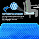 Cojín de Asiento Ergonómico Pro™ - Gel de Doble Capa y Diseño de Panal