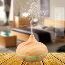 Humidificador y Difusor de Aromas Zen™ - Diseño Madera con Luces LED