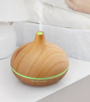 Humidificador y Difusor de Aromas Zen™ - Diseño Madera con Luces LED