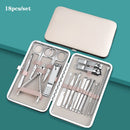 Set de Manicura Profesional 18-en-1™ - Acero Inoxidable de Grado Quirúrgico