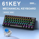 Teclado Mecánico Mini RGB - Switches de Alta Respuesta y Diseño Compacto Gamer