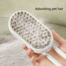 Cepillo de Vapor Pro 3 en 1 para Mascotas - Masaje, Limpieza y Deslanado