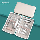 Set de Manicura Profesional 18-en-1™ - Acero Inoxidable de Grado Quirúrgico