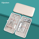 Set de Manicura Profesional 18-en-1™ - Acero Inoxidable de Grado Quirúrgico
