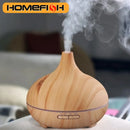 Humidificador y Difusor de Aromas Zen™ - Diseño Madera con Luces LED