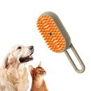 Cepillo de Vapor Pro 3 en 1 para Mascotas - Masaje, Limpieza y Deslanado