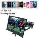 Amplificador de Pantalla Curva HD 12" - Cine en Casa 3D para Celular