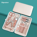 Set de Manicura Profesional 18-en-1™ - Acero Inoxidable de Grado Quirúrgico