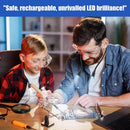 Lámpara LED de Cuello Flexible - Lectura sin Manos (Batería Recargable)